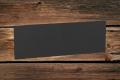 [16407670] Klappkarten 169/338x120 mm (B6) langdoppelt Schwarz gerippt 220 g/qm